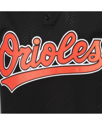 Men's Cal Ripken Jr. Black Baltimore Orioles Cooperstown Mesh Batting Practice Jersey