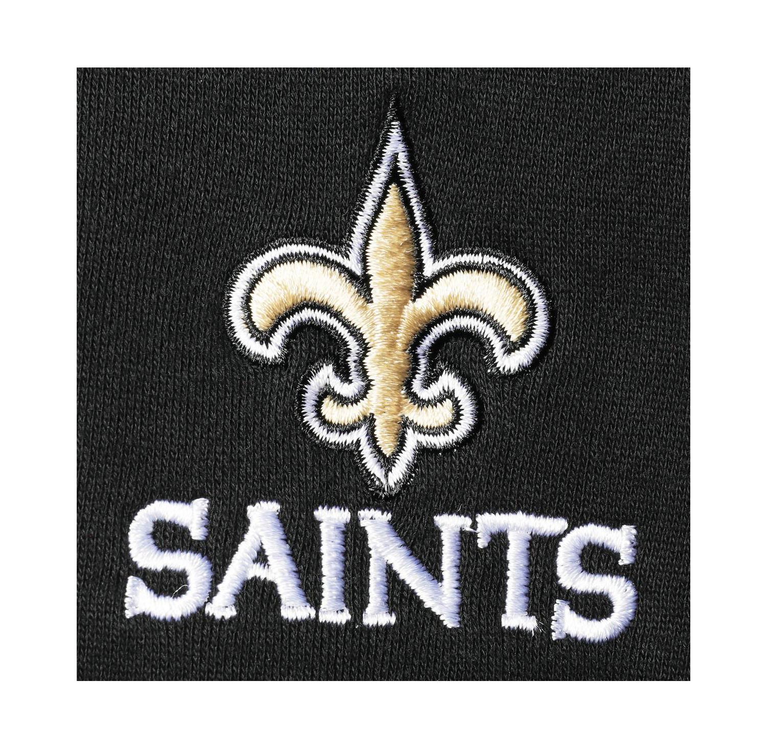 Men's Black New Orleans Saints Craftsman Thermal-Lined Full-Zip Hoodie
