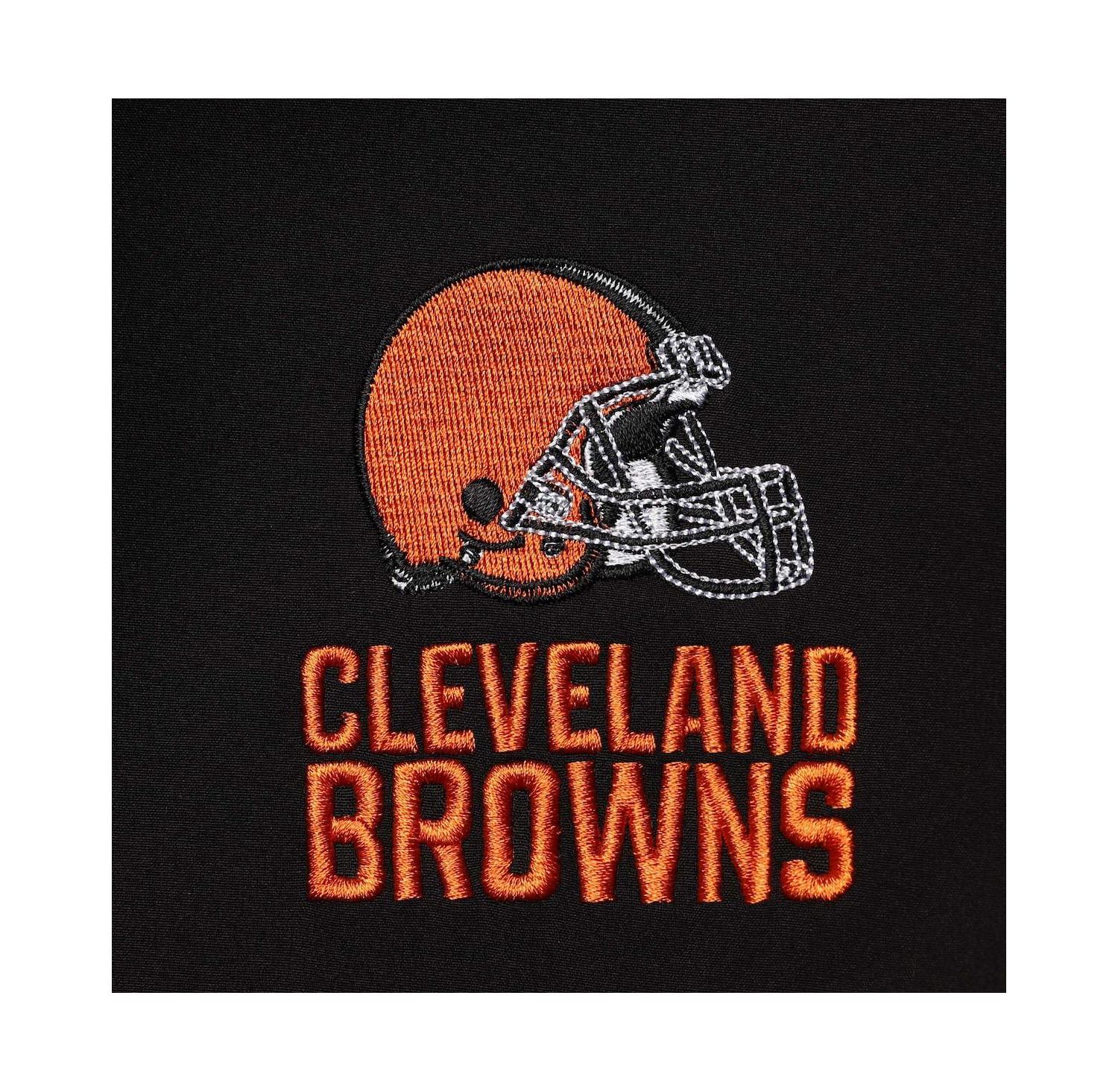 Men's Realtree Camo and Black Cleveland Browns Circle Hunter Softshell Full-Zip Jacket