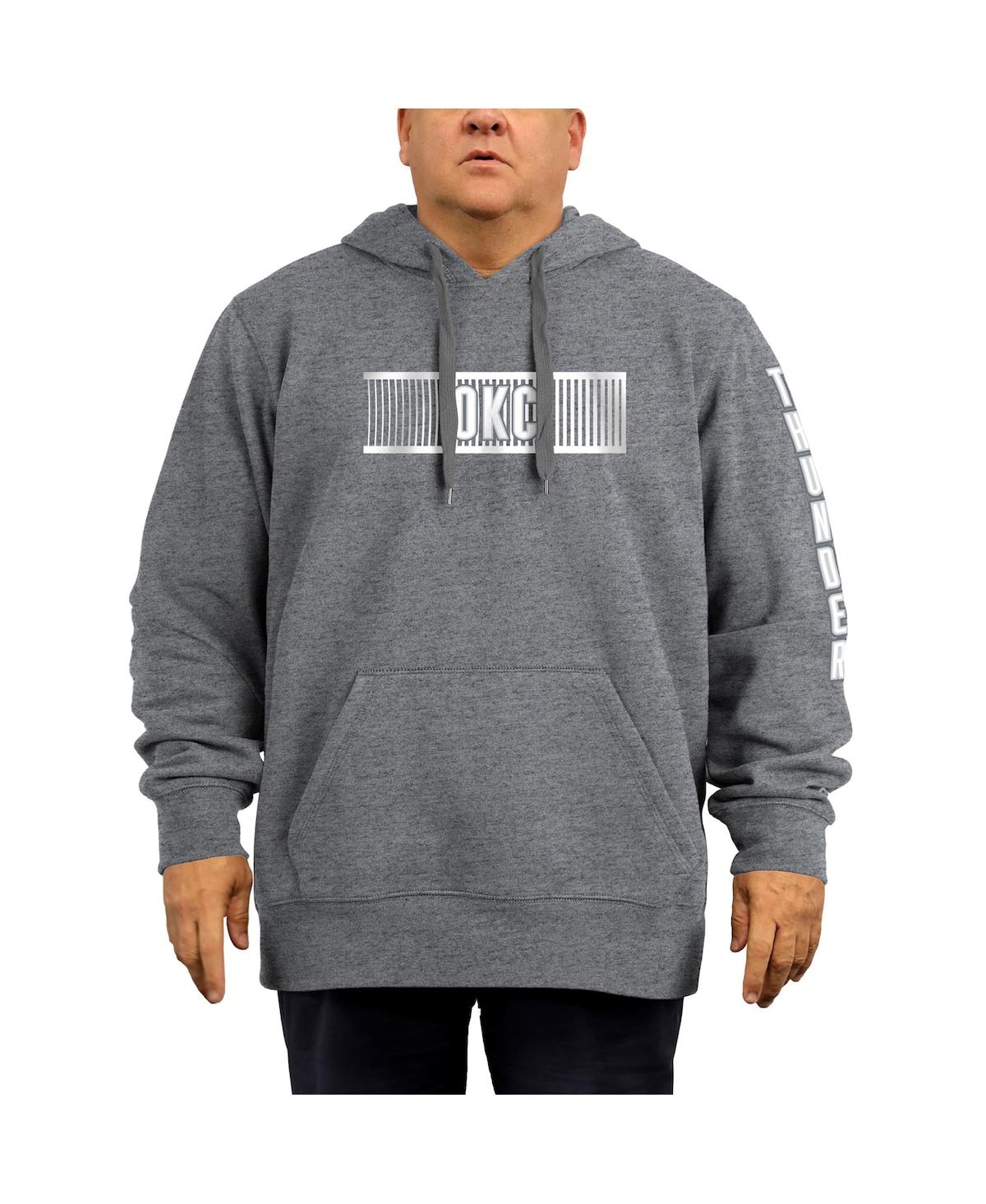 Men's New EraOklahoma City Thunder 2021/22 City Edition Big and Tall Pullover Hoodie - Gray