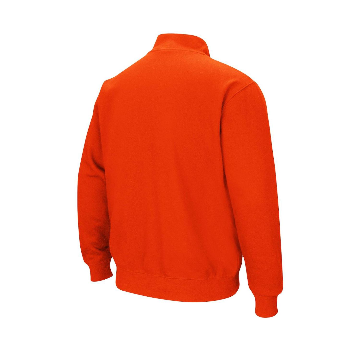 Men's Orange Clemson Tigers Big and Tall Tortugas Quarter-Zip Jacket