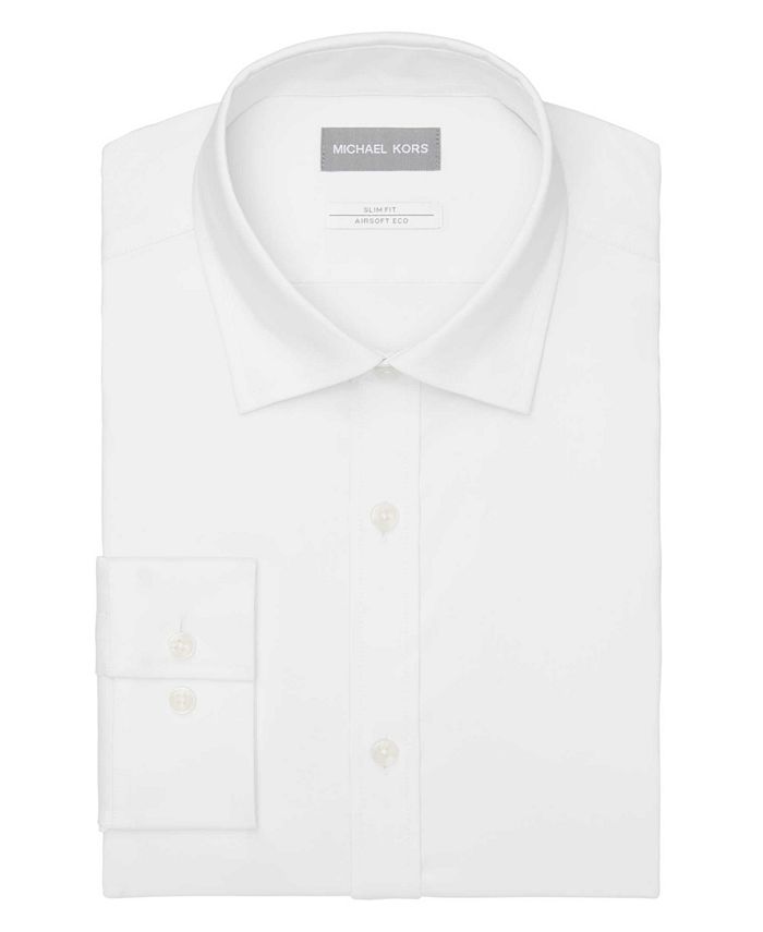 Michael Kors Men's Airsoft Eco Slim Fit Untucked Dress Shirt & Reviews ...