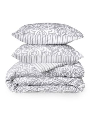 martha stewart avery medallion duvet set