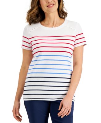 Karen Scott - Women's Americana Rivet T-Shirt