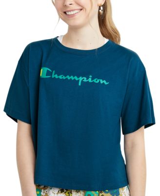 champion turquoise t shirt