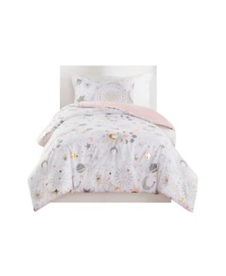 Celia Starry Sky Metallic Printed Comforter Set Blush Gold Mi Zone Kids