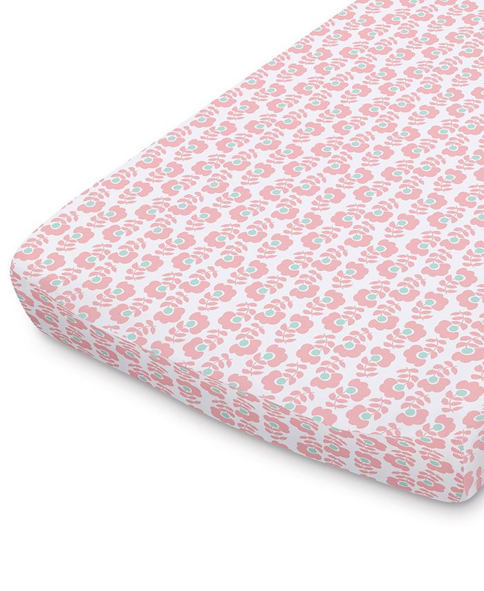 The Peanutshell Butterfly and Ditsy Floral Changing Pad Covers, Pack of