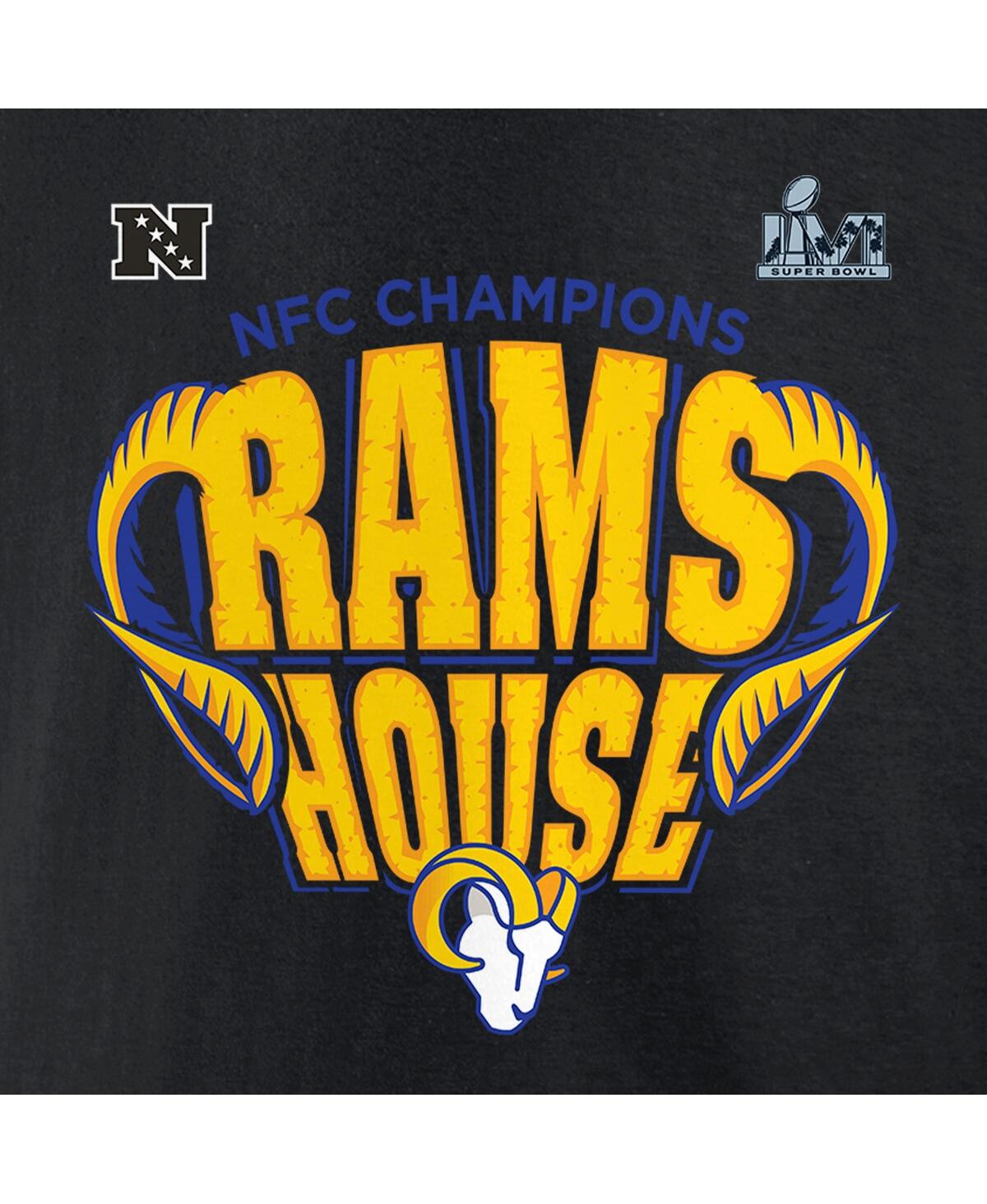 Men's FanaticsLos Angeles Rams 2021 Nfc Champions Hometown T-shirt - Black