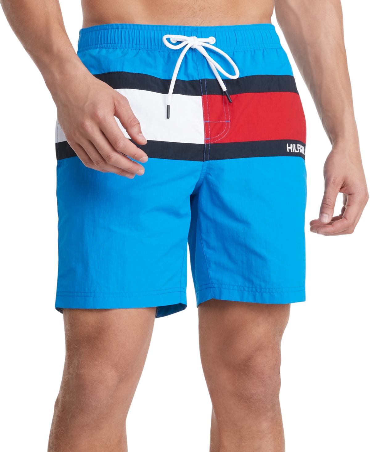 Tommy Hilfiger Men's Tommy Flag 6.5" Swim Trunks, Created for Macy's