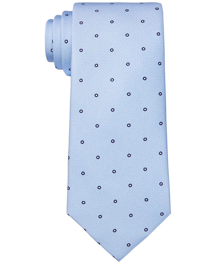 Michael Kors Mens Pink W Mini Flecks Geometric Silk Neck Tie Pink Size Regular main image 1