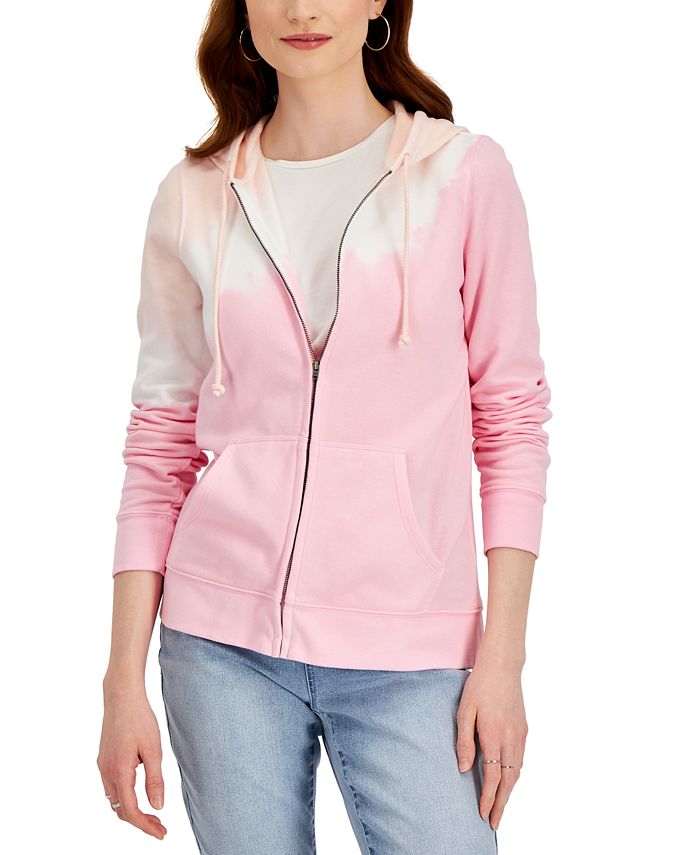 Style & Co Printed Zippered Hoodie, Created for Macy's - Macy's