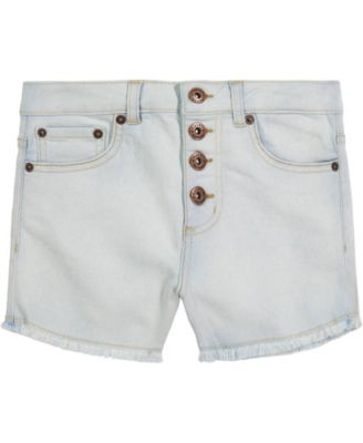 Waist Button-fly Shorts In Bella Wash 