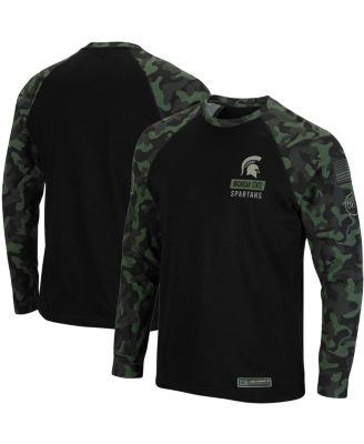 Nike Men's Michigan State Spartans Camo Military Appreciation Dri-Fit T-Shirt, Small