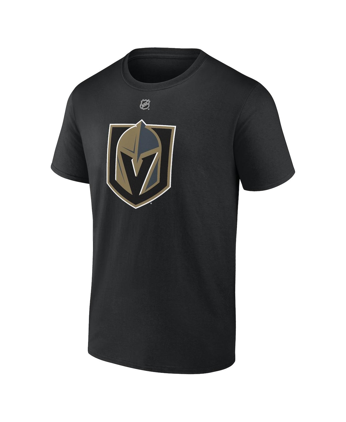 Men's Fanatics Jack EichelVegas Golden Knights Authentic Stack Name and Number T-shirt - Black