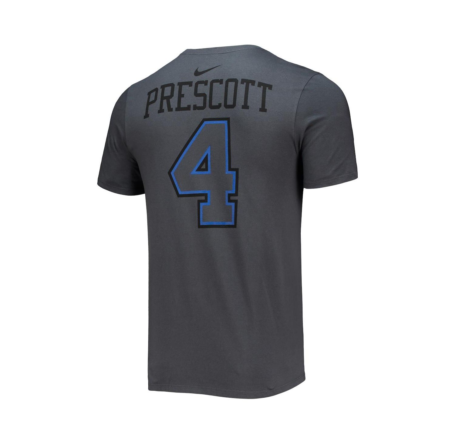 Men's Dak Prescott Black Dallas Cowboys Player Name and Number T-shirt