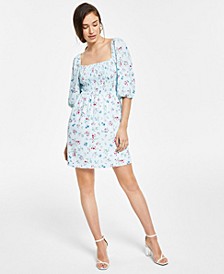 Printed Smocked Convertible Dress, Created for Macy's
