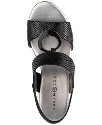 Karen Scott Merinna Wedge Sandals, Created For Macy's & Reviews ...