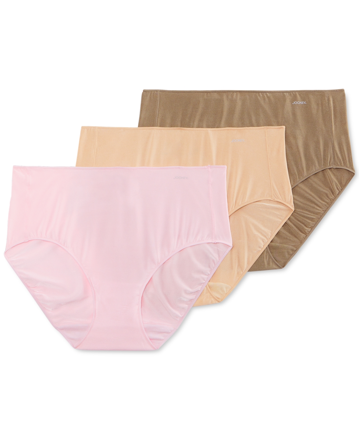 Jockey Women's 3pk. No Panty Line Promise Underwear 1772 In Med Pink