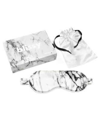 Blissy Pure Silk Sleep Mask - Light Marble 31$