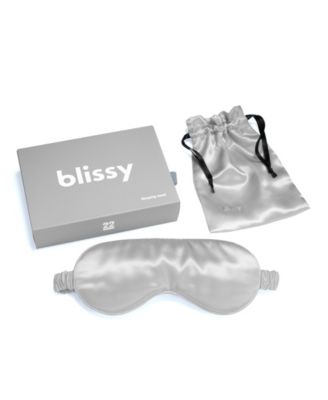 Blissy Pure Silk Sleep Mask - Silver-Tone 31$