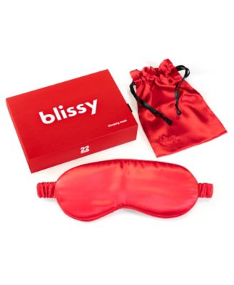 Blissy Pure Silk Sleep Mask - Red 35$