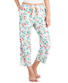 Women's Cropped Cotton Pajama Pants, Created for Macy's  