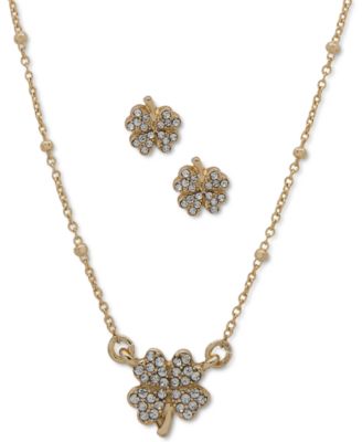 Anne Klein Gold-Tone 2-Pc. Set Pavé 