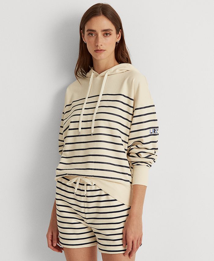 Striped French Terry Hoodie