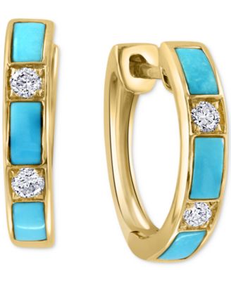 EFFY Collection EFFY® Turquoise Diamond (1/8 Hoop