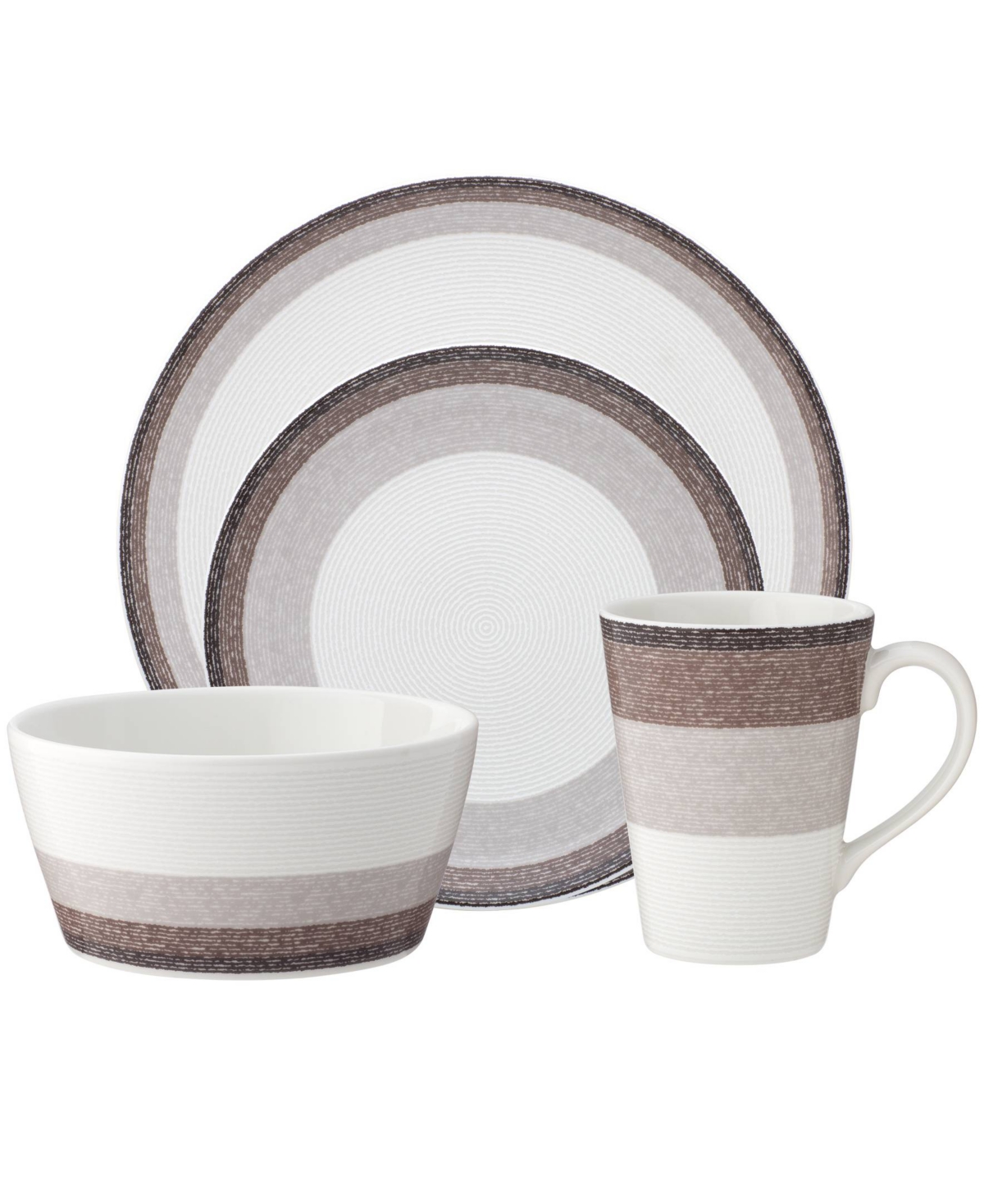 Colorscapes Canyon Layers 4 Piece Coupe Place Setting - Canyon