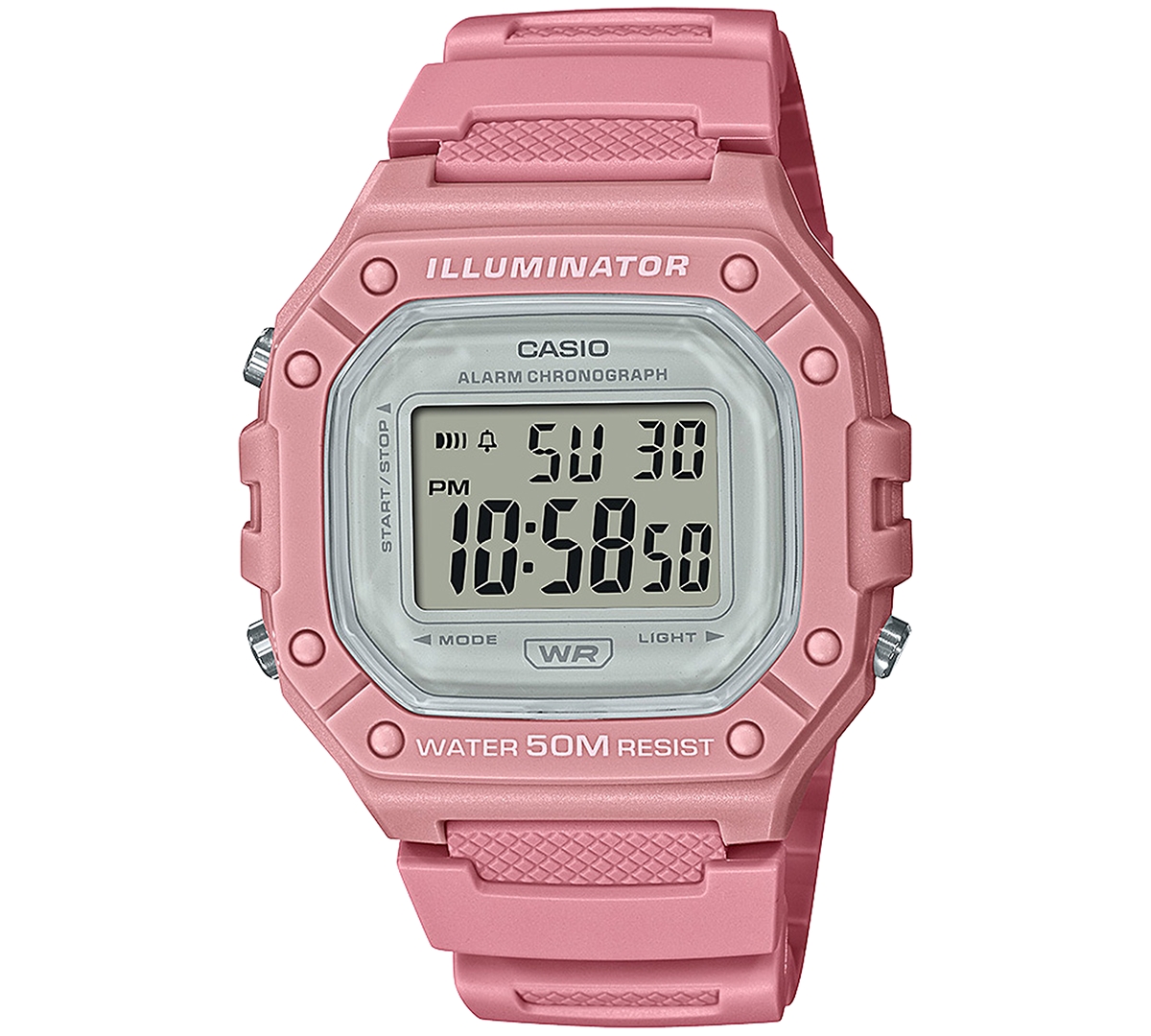 Casio Women's Digital Blush Resin Strap Watch 43mm ModeSens