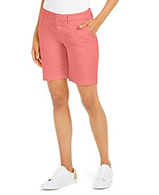 Womens Shorts Size 10 12 14 New Ladies J*ne N*rman Fuchsia Pink Cotton Pleat frt 