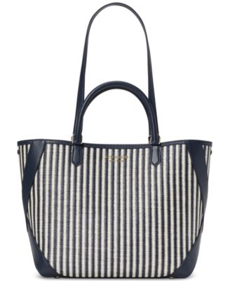 kate spade new york - Buddie Striped Straw Small Tote