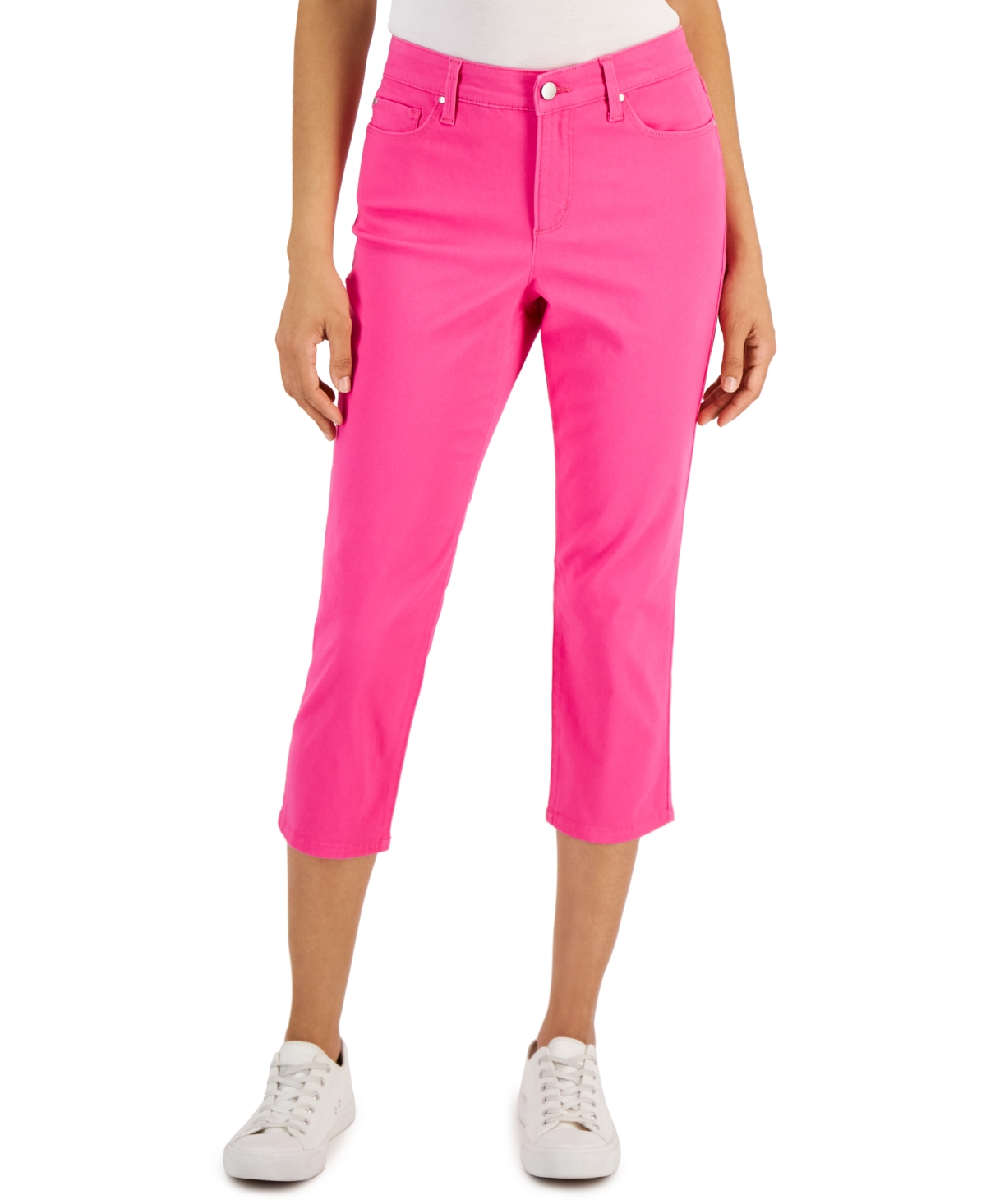 Charter Club Tummy Control Bristol Capri Jeans Created for Macy s Smart Closet