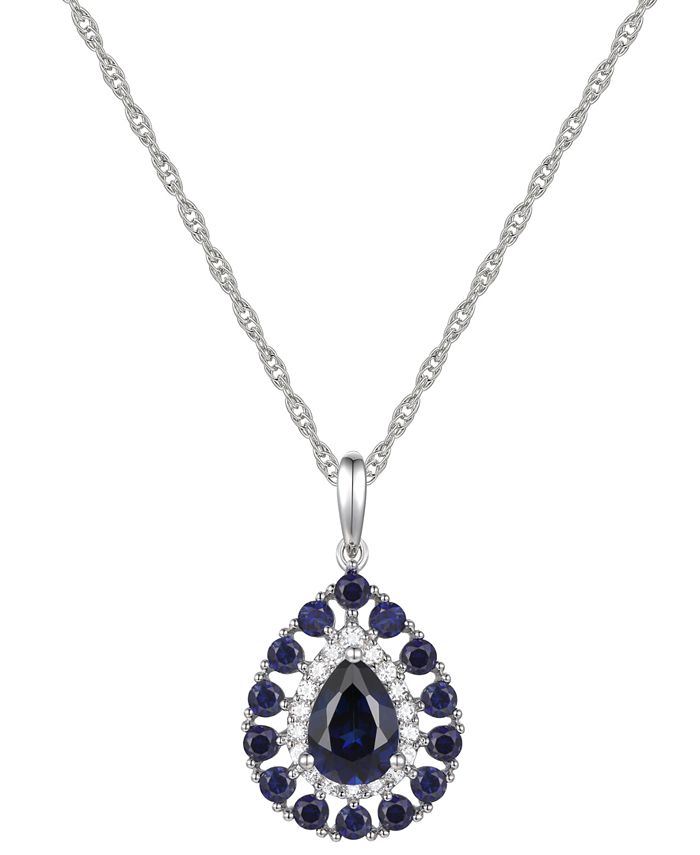 Macy s top sapphire necklace