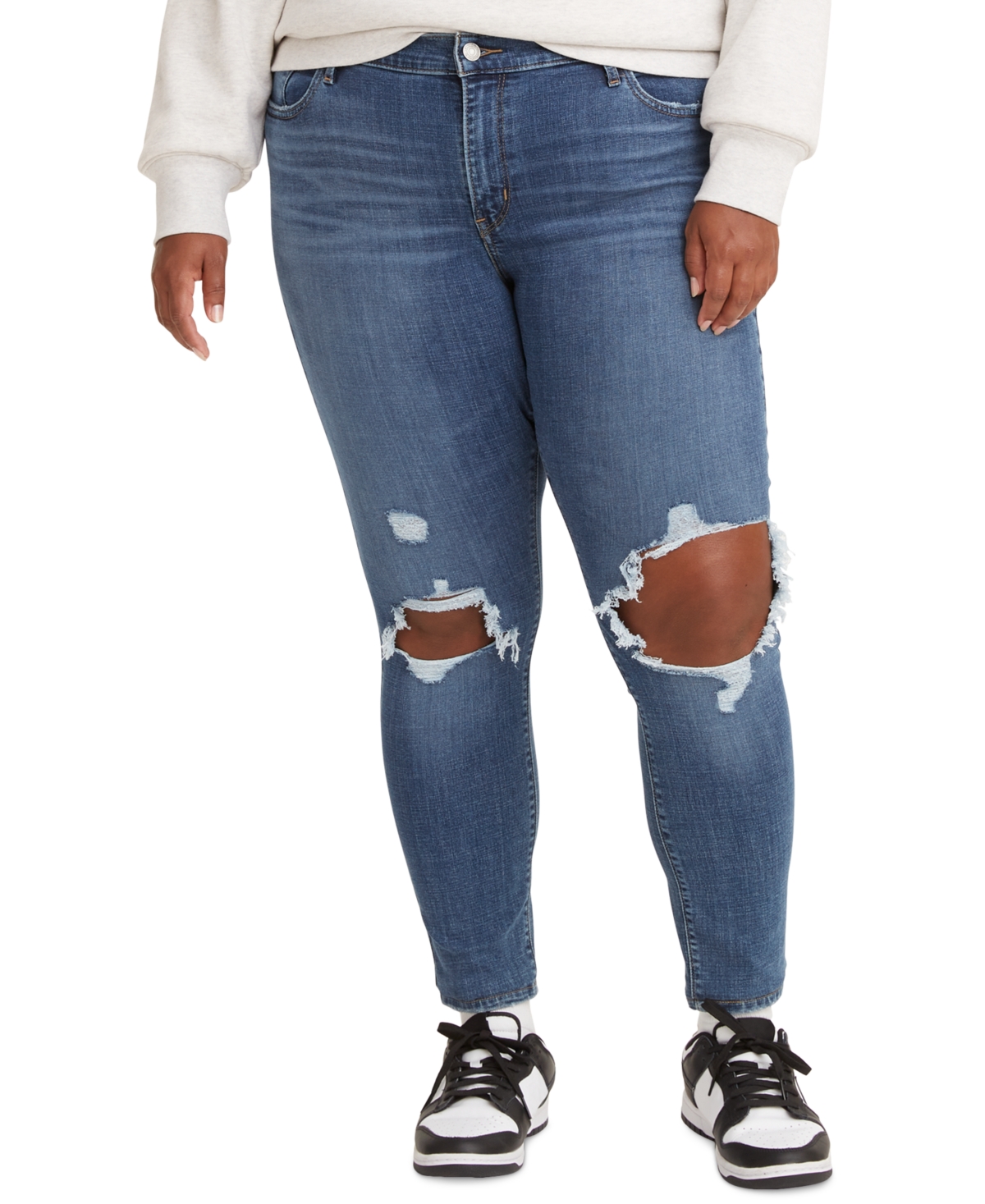 Levi's Trendy Plus Size 711 Skinny Jeans In Lapis Decibel | ModeSens