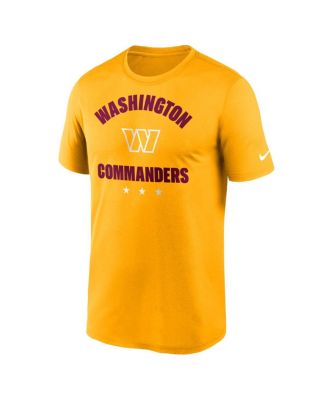 Men's Gold Washington Commanders Arch Legend T-shirt