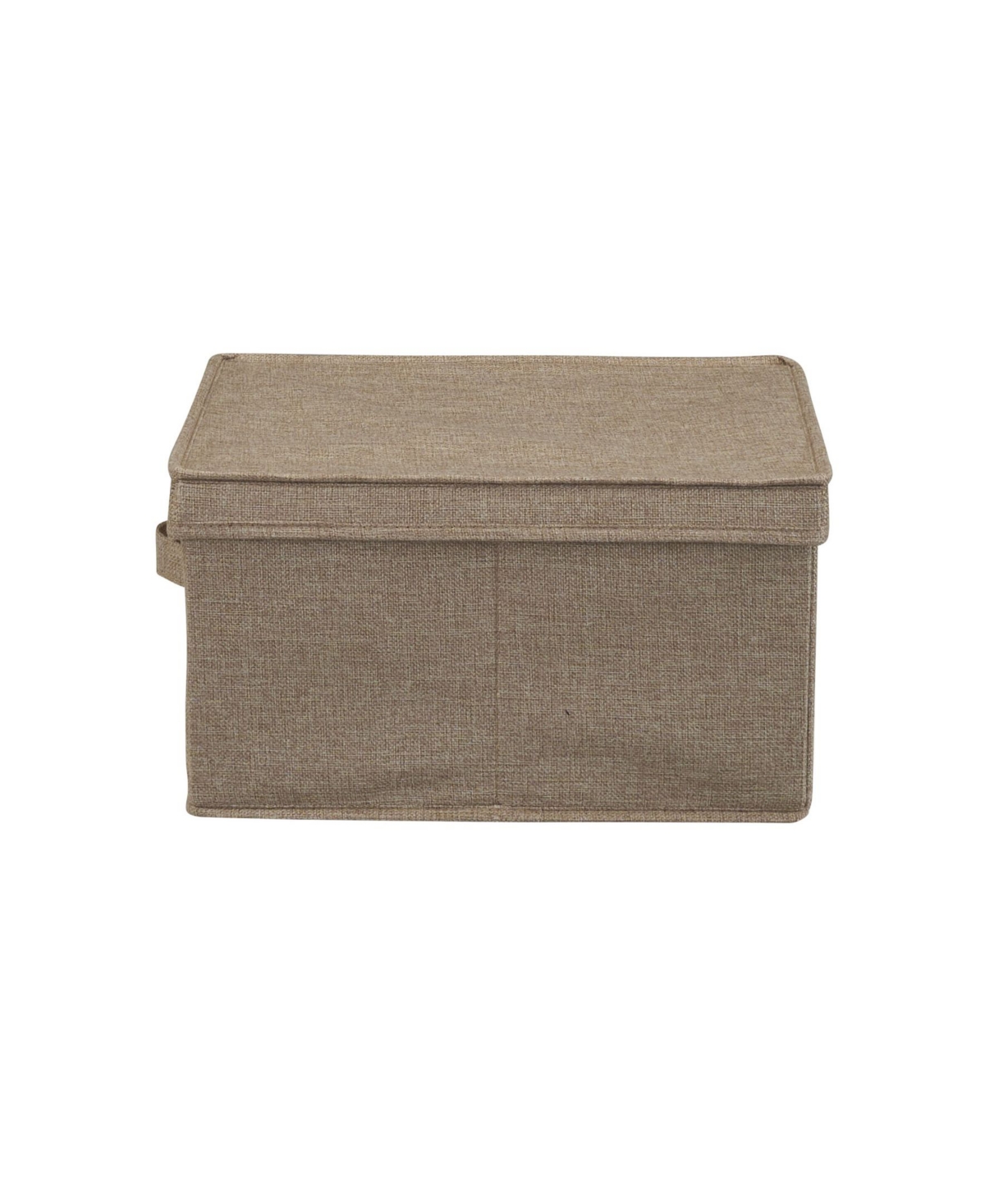 Household Essentials Set of 2 Jumbo Storage Boxes with Lids Graphite Linen