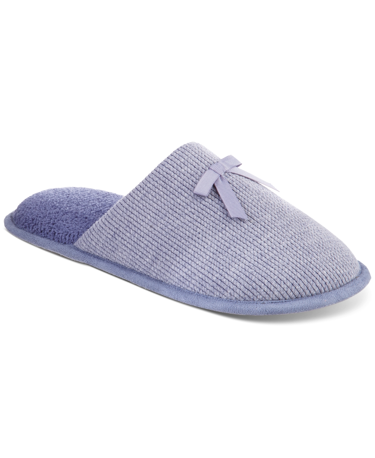 Women's Waffle-Knit Clog Slippers - Blue