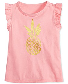Toddler Girls Flutter-Sleeve Pineapple Top, Created for Macy's
