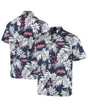 Men's Reyn Spooner Navy Detroit Tigers Aloha Button-Down Shirt