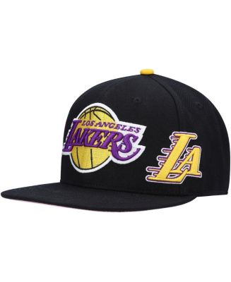 Pro Standard Men's Black Los Angeles Lakers Roses Snapback Hat - Macy's