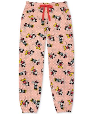 Disney - Mickey & Minnie Mouse Cotton Dot-Print Pajama Jogger Pants