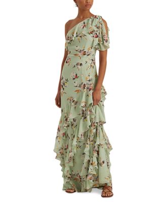 ralph lauren georgette gown