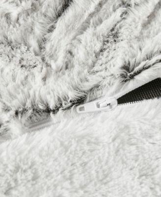 Adelyn Faux Fur 3-Pc. Duvet Cover Set, King