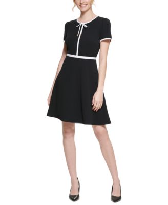 karl lagerfeld paris scuba crepe sheath dress