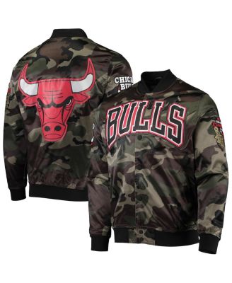 Pro Standard Men's Camo Chicago Bulls Satin Full-Snap Jacket - Macy's