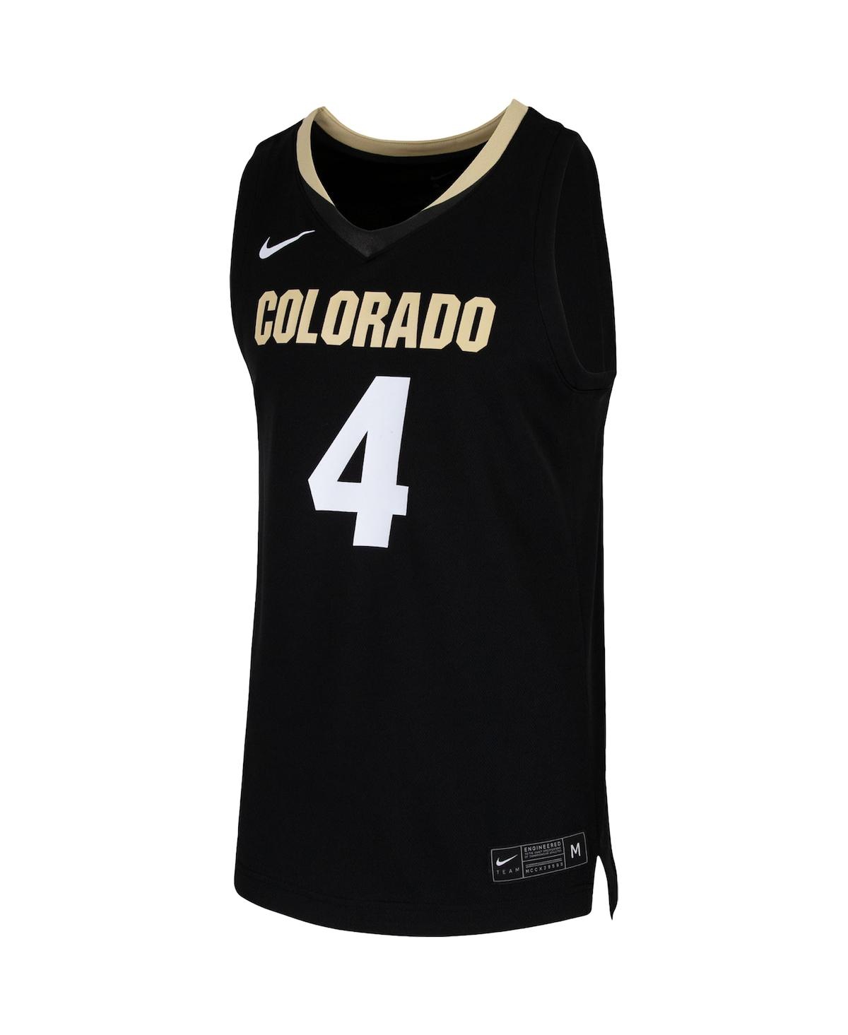 Men's 4Colorado Buffaloes Team Replica Basketball Jersey - Black