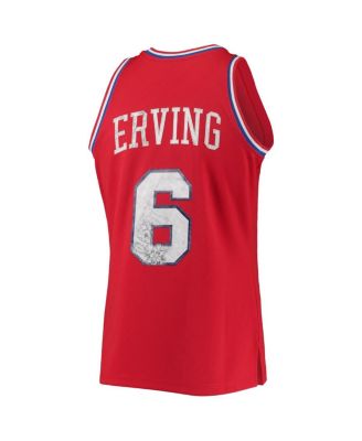 Men's Julius Erving Red Philadelphia 76ers 1982-83 Hardwood