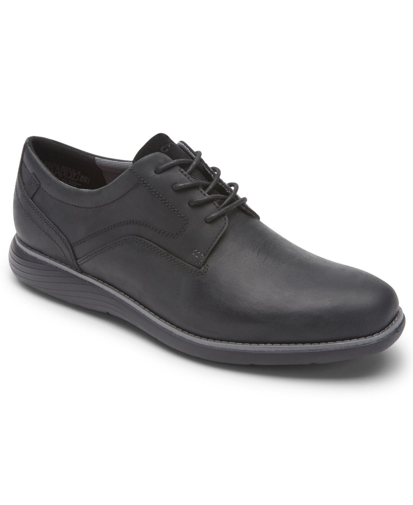 Мужские туфли Rockport Garett Plain Toe Oxford, цвет: Чёрный — фото 10